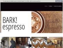 Tablet Screenshot of barkespresso.com